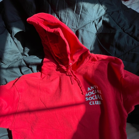 Anti Social Social Club Red Hoodie